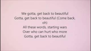 Sofia Carson - Back to Beautiful (Lyrics)
