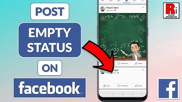 How to Post Empty / Blank Status on Facebook
