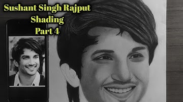 How to draw Sushant Singh Rajput | Part - 4 | Hair Shading Tutorial | Step by Step Shading Tutorial