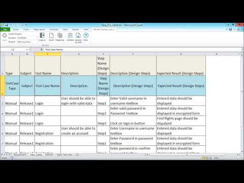 HP ALM - Import Test Cases From Excel