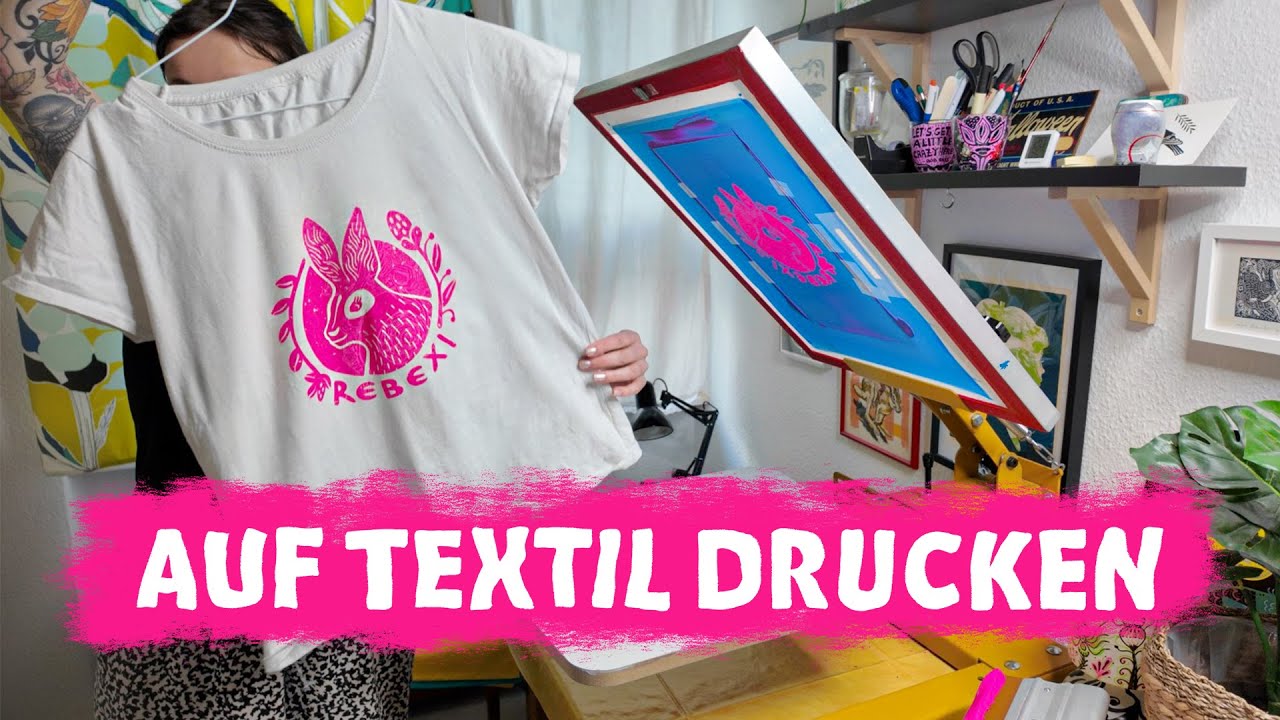 Eigene Shirts und Beutel im Siebdruck bedrucken