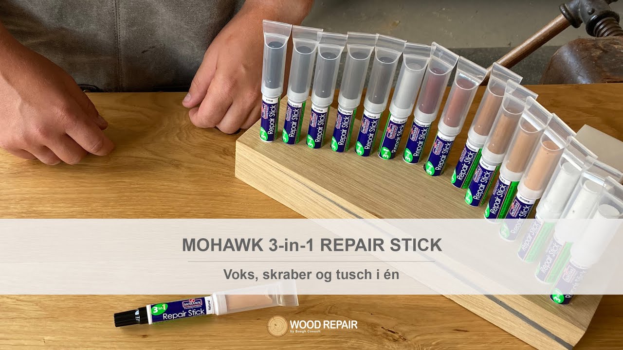 Reparation med Mohawk 3-i-1 Repair Stick | perfekt til mindre skader og ...