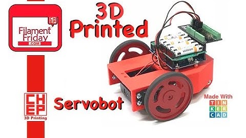 Arduino Autonomous Servo Robot Designed in Tinkercad