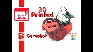 Arduino Autonomous Servo Robot Designed in Tinkercad