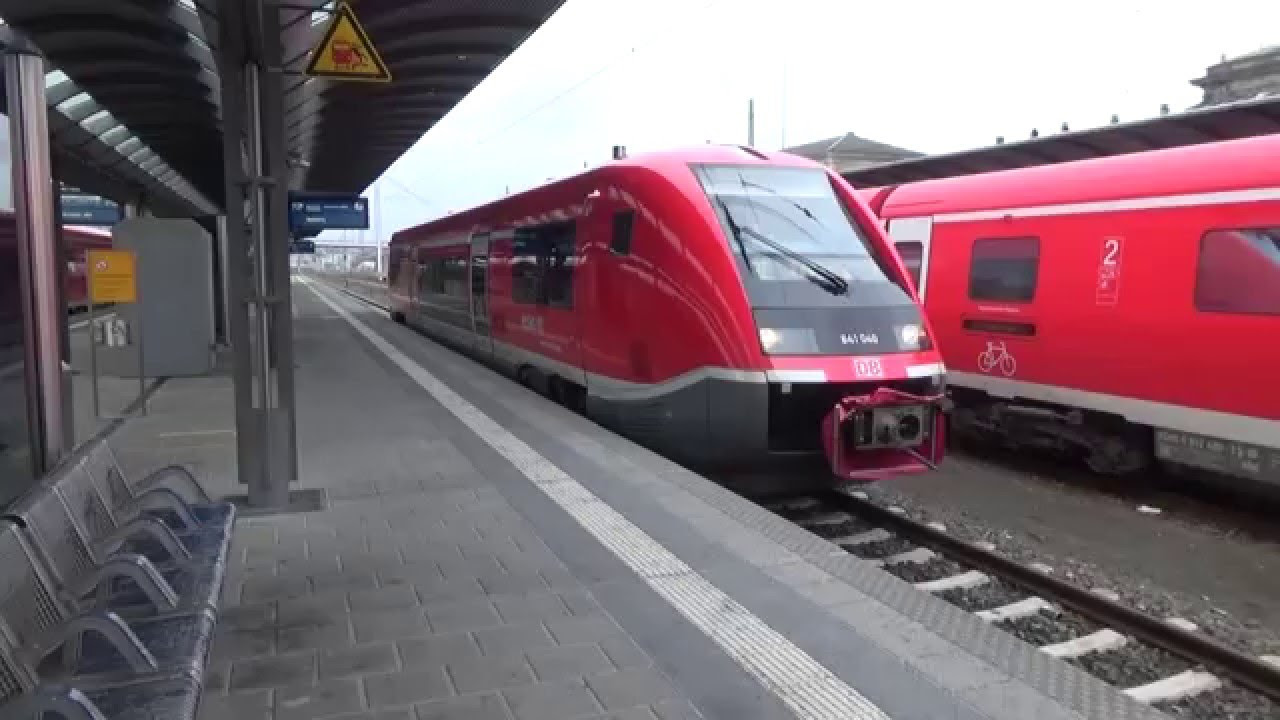 Einweihung Saale-Express. RE 18 von Jena-Göschwitz nach Halle (Saale) Hbf am 09.12.2018.