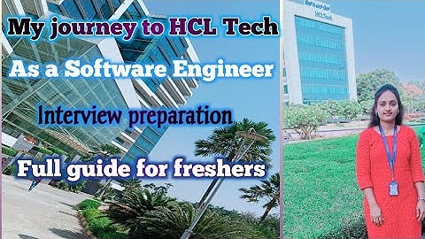 My journey to HCL Tech |How I cracked my job as a Software Engineer | For freshers full guide