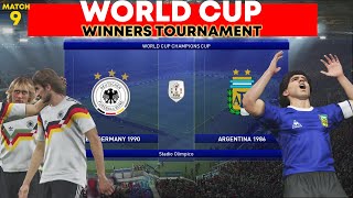 West Germany 1990 vs Argentina 1986 | World Cup Champions Tournament | Round of 16 | Match #9