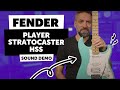 Fender player stratocaster hss  sound demo