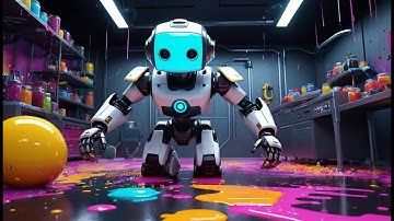 Five Little Robots on the Run | Fun Robot Song for Kids | Learning Adventure Rhyme