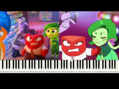 Inside Out 2 Original vs Anime (Inside Out) @fash  Piano Tutorial