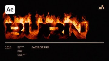 Burning Typography | Customizable After Effects Burning Text Template
