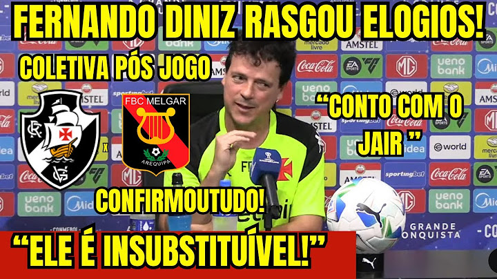 “ELE É INSUBSTITUÍVEL!” FERNANDO DINIZ RASGOU ELOGIOS AO RAYAN NA COLETIVA PÓS JOGO VASCO 3x0 MELGAR