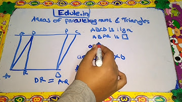 Maths Class 9 Area of parallelogram and triangles video lesson part 2 by edule