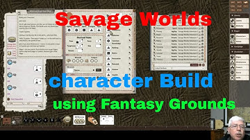 Savage Worlds building a character in Fantasy Grounds