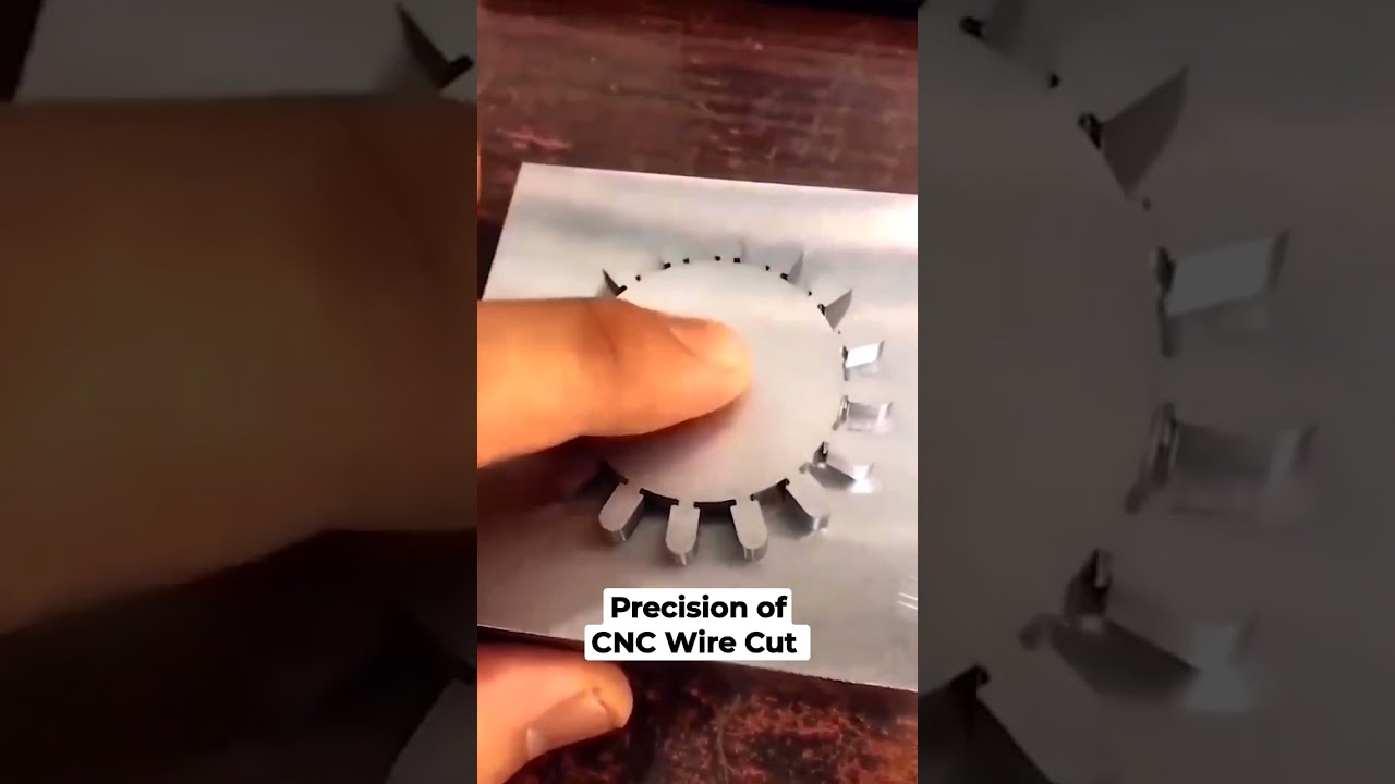 Precision of CNC Wire Cut #shorts #ytshorts #cnc #cam #cnc #cad #wirecut #machining #cncmachine