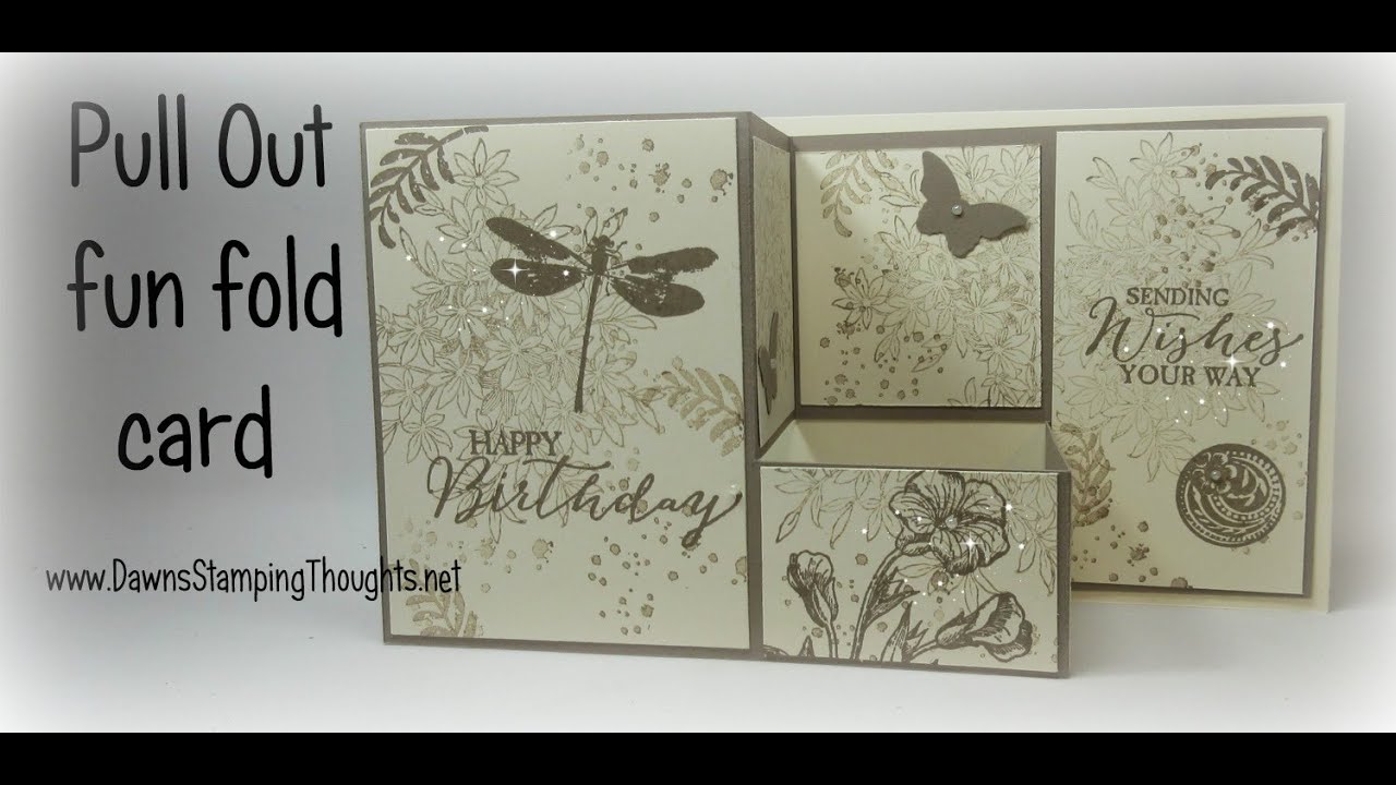 pull out fun fold card with dawn youtube fold card