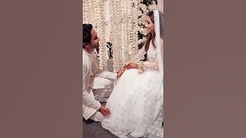 zuhab Khan and wania Nadeem Nikha #shortsfeed #wedding