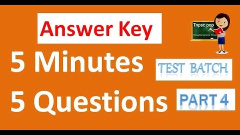 Answer key for Test Batch Part 4 #tnpscpop