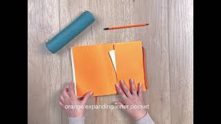 Rhodia round pencil cases & A5 softcover notebooks