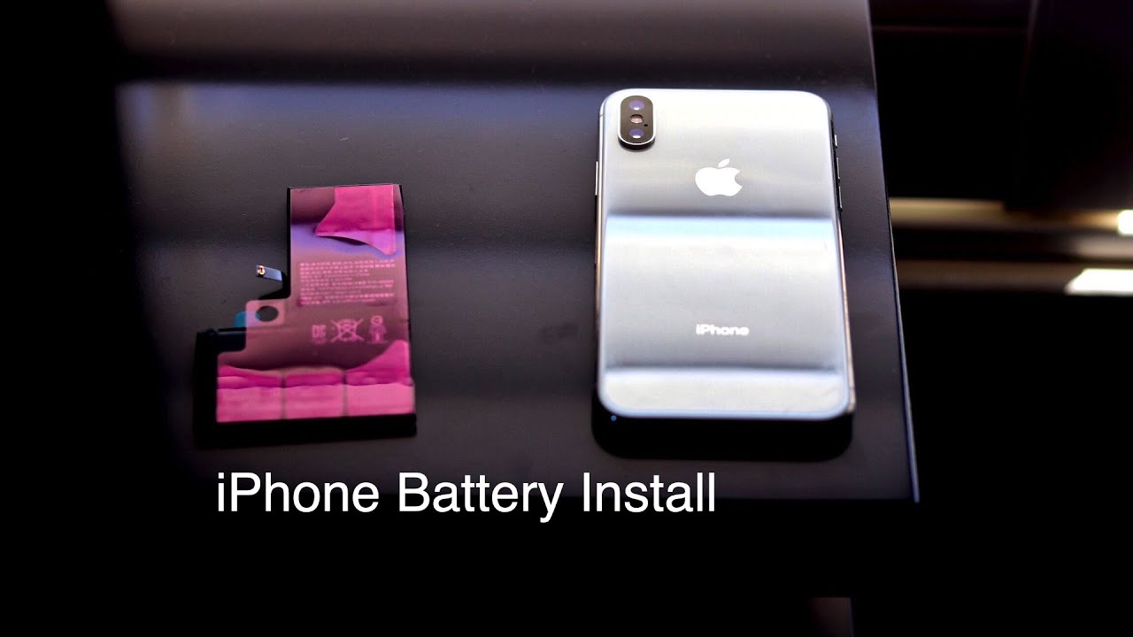 iPhone X XS XR Battery Replacement Installation - YouTube