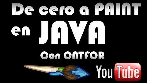 VidTuto Java - De Cero a Paint en un Canvas