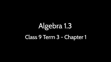 Algebra - Solving simultaneous linear equation by Graphical Method 1.3 9th Std Term 3(6)