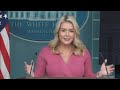 White House Press Secretary Karoline Leavitt holds press briefing