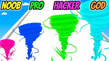 Crazy Tornado Colors - NOOB vs PRO vs HACKER vs GOD