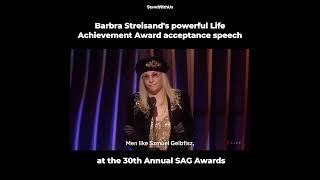 Barbra Streisand delivered a powerful address confronting antisemitism and bigotry | Actors Guild