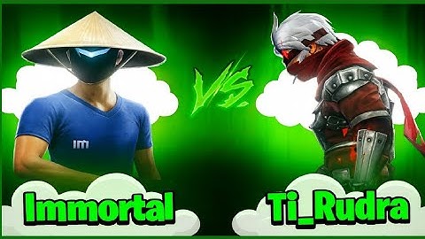 Who Wins This 1v1? 🤯 Immortal vs Ti_Rudra | FF Custom #freefire #1vs1 #headshot #onetap