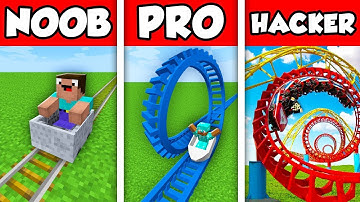 Minecraft NOOB vs PRO vs HACKER : ROLLER COASTER ESCAPE CHALLENGE in Minecraft Animation!