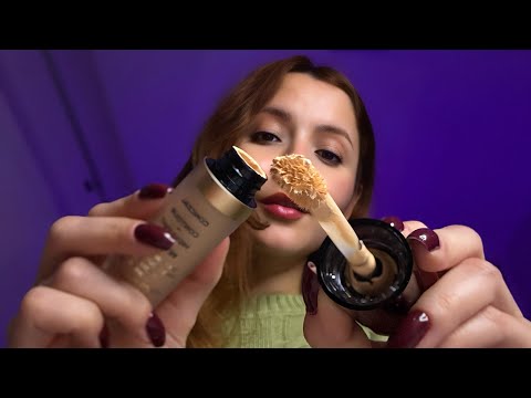 ASMR | Te maquiando delicadamente com minhas makes novas 💄✨