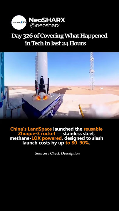 Download lagu China’s LandSpace launched the reusable Zhuque‑3 rocket — stainless steel, methane-LOX powered,