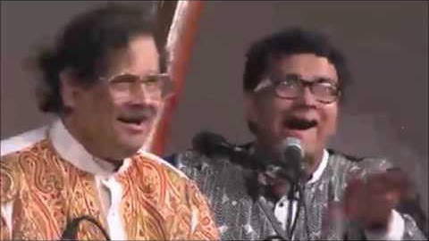 Anol Chatterjee with his Gurujee Pt. Ajoy Chakraborty