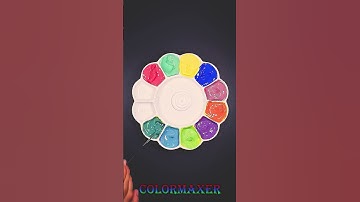 Making 9 Colors with Only 4 Primary Colors #colormixing #colorzara #shots