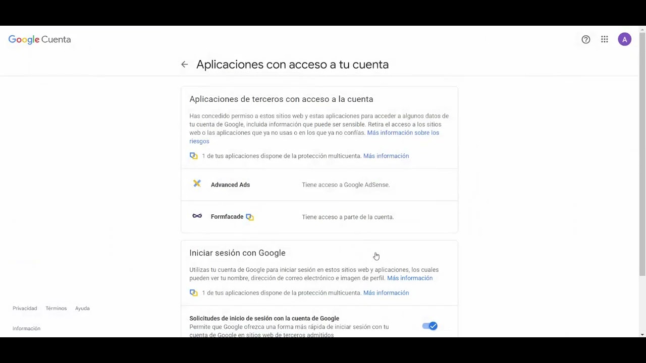 Cómo quitar el acceso de tu cuenta Google a aplicaciones de terceros ...
