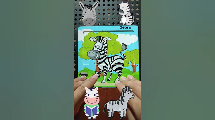 Zebra #3 - Jigsaw Puzzle 🧩 #shorts