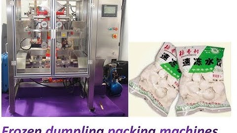 Automatic frozen dumpling packaging machine