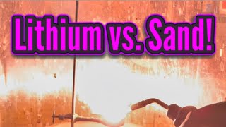 Lithium vs. Sand in RamZland!🔥 4Li+SiO2→2Li2O+Si #STEM #Redox #RamZland 