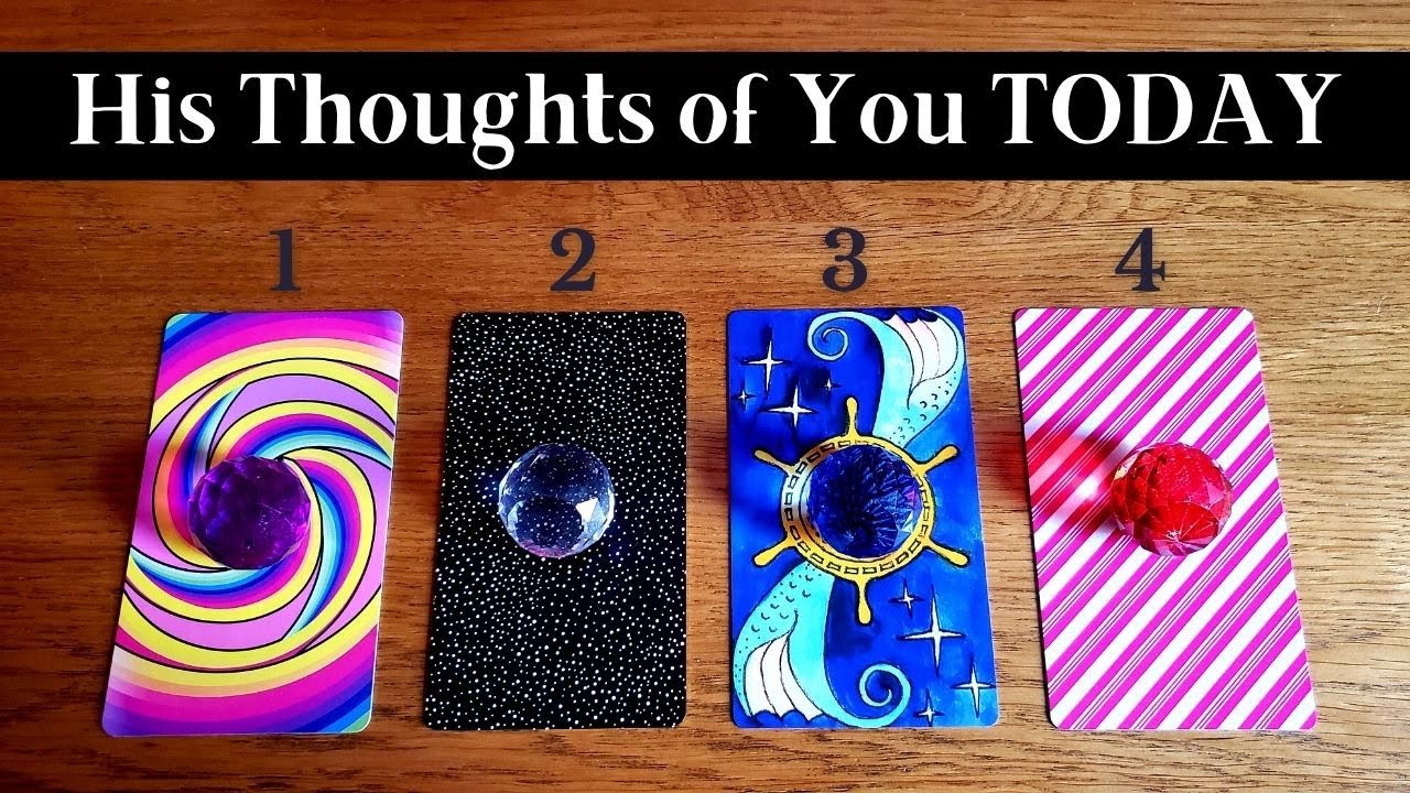 HIS THOUGHTS OF YOU TODAY 🤔 ️💭 Pick A Card ~ Love Tarot Reading Twin ...