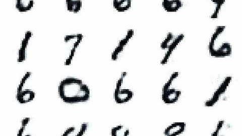 Restricted Boltzmann Machine fantasizes MNIST digits