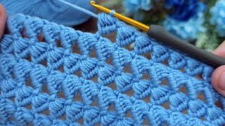 Great Very easy crochet baby blanket model explanation for beginners #crochet