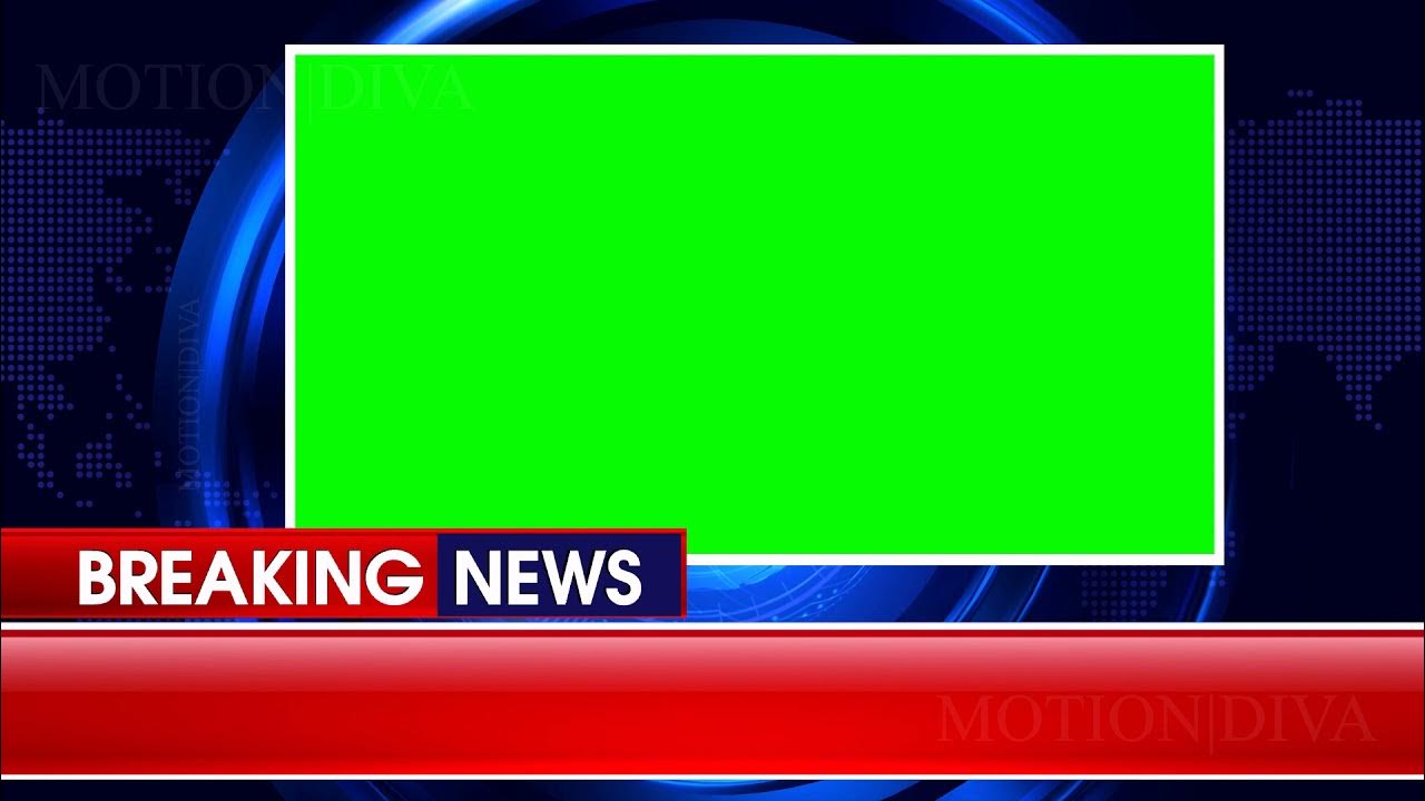 breaking news green screen video YouTube