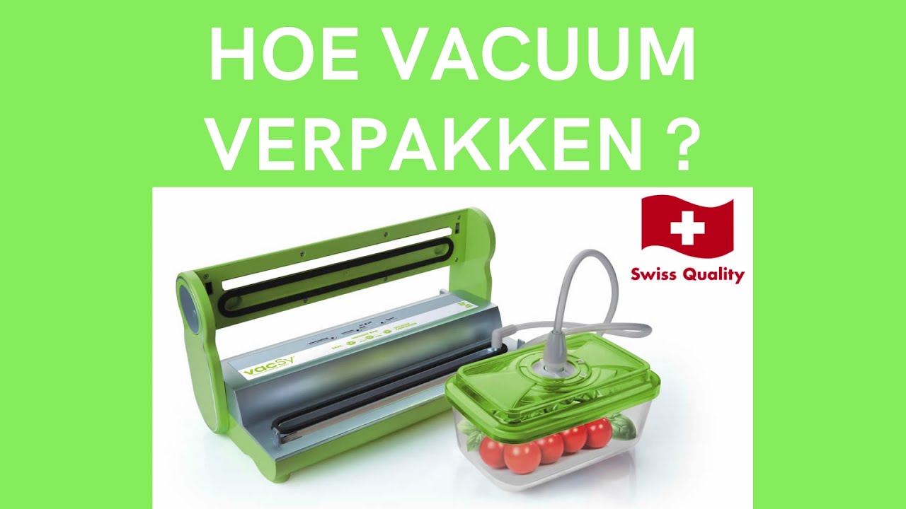 ondergeschikt wagon grens Hoe vacuum verpakken met Vacsy - YouTube