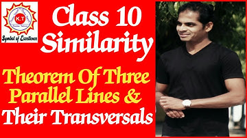 Theorem of Three Parallel lines and Their Transversals Class 10 SSC Similarity Maharashtra Board.
