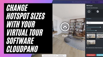 [New Feature] How To Change Hotspot Sizes With Your Virtual Tour Software CloudPano