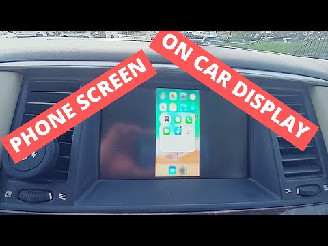 2011 Infiniti QX56 display Phone screen on oem unit.