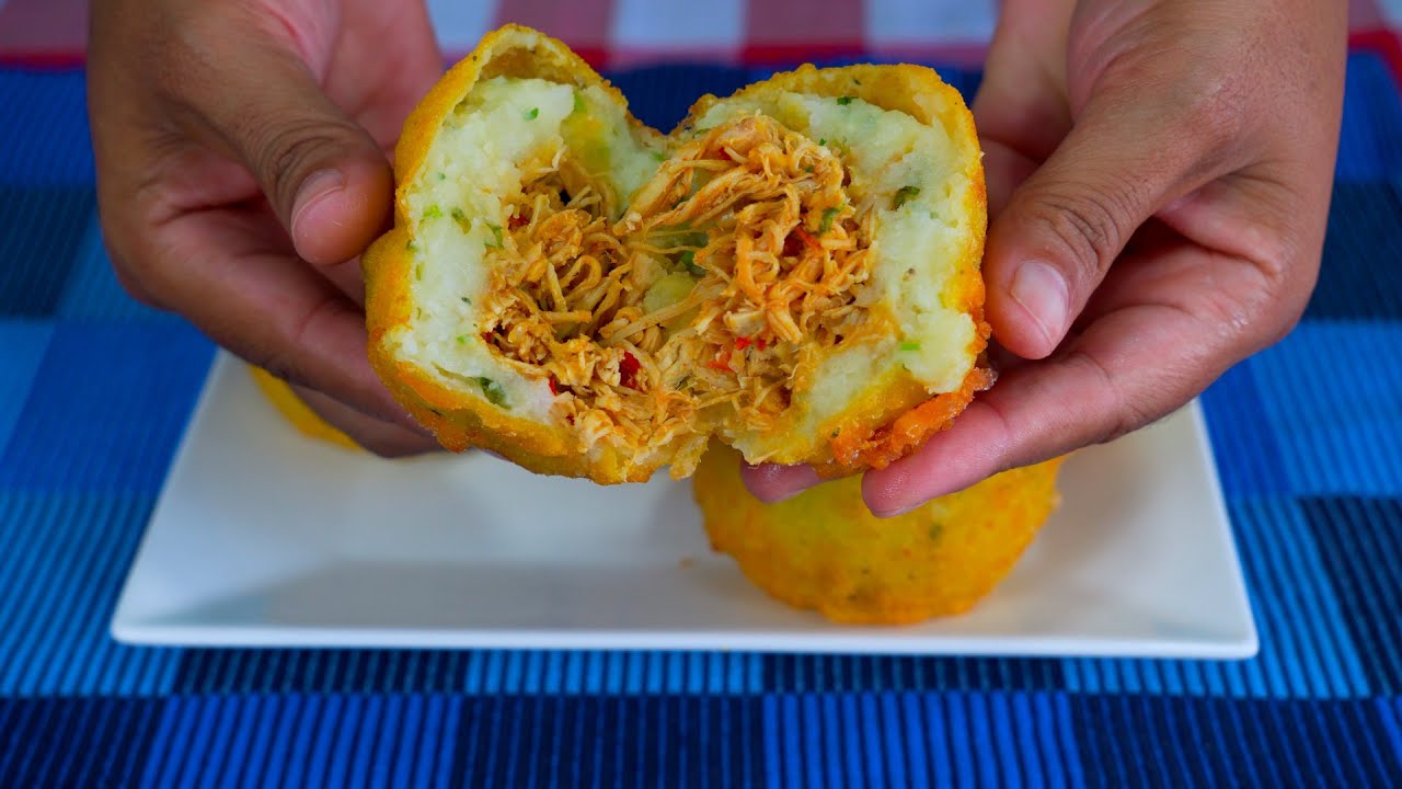 Arriba 35+ imagen receta de papas rellenas con pollo