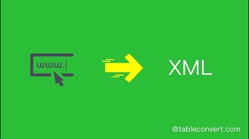 How to extract the table in the URL and convert it to XML online?