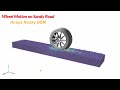 🚜 Wheel on Gravel Simulation | Traction & Sinkage Analysis using DEM 🔥